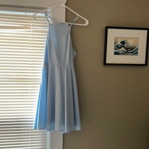 Lulus call to charms wedding guest/cocktail party dress light blue size small